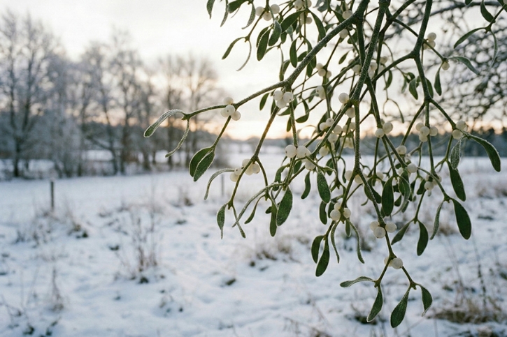 Jmelí bílé: Posvátný list mezi nebem a zemí