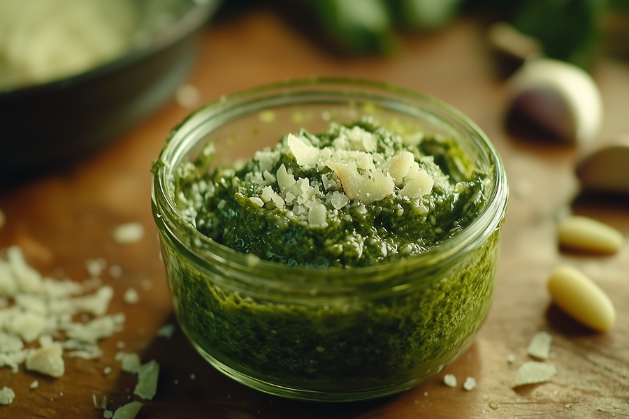 Pesto z medvědího česneku